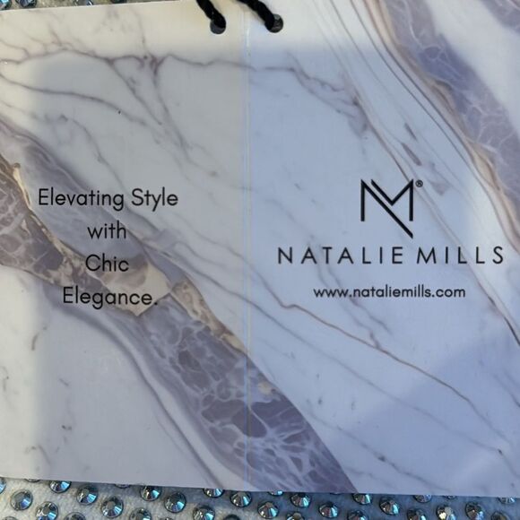 NATALIE MILLS NWT THE CHARLOTTE HANDBAG TAGS ATTACHED ZIPPER CLOSURE - Picture 5 of 7
